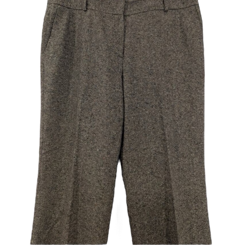 TALBOTS Vintage Wool/Silk Blend Trousers in Brown Tweed Size 10 — GORGEOUS!!! - Picture 6 of 11